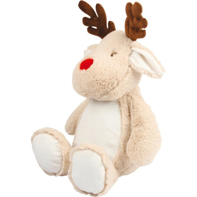 Rena de peluche com fecho